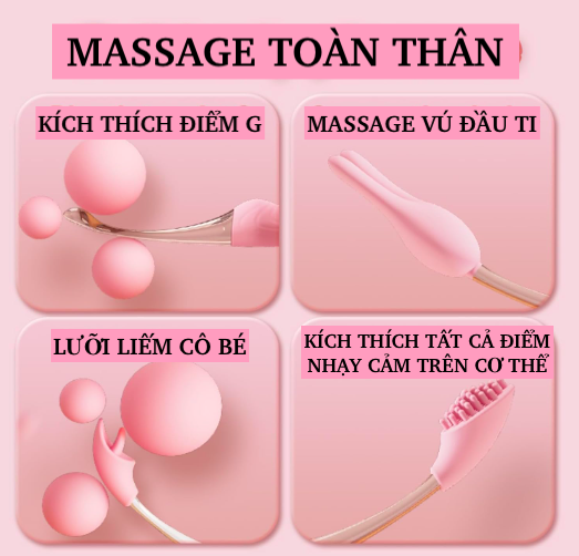 Review Thanh rung massage 2 đầu có 3 đầu phụ Jiuai Tanchun mới nhất Review Thanh rung massage 2 đầu có 3 đầu phụ Jiuai Tanchun mới nhất